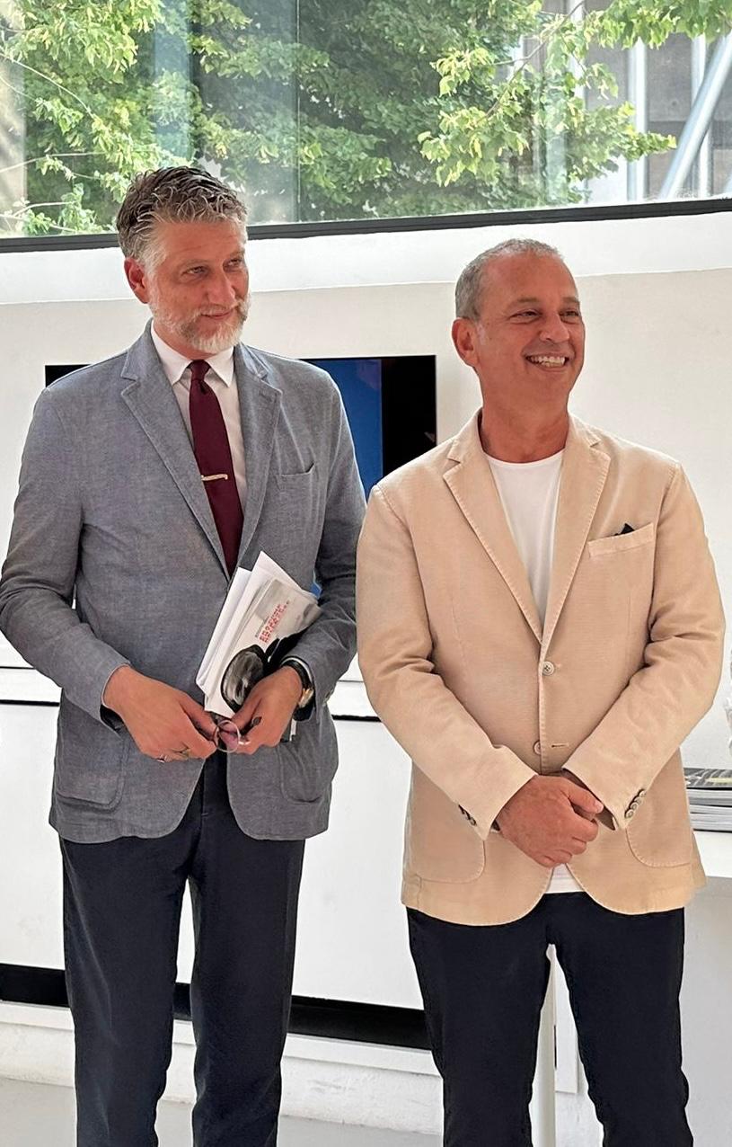 Massimo Maggio con Alessandro Giuli