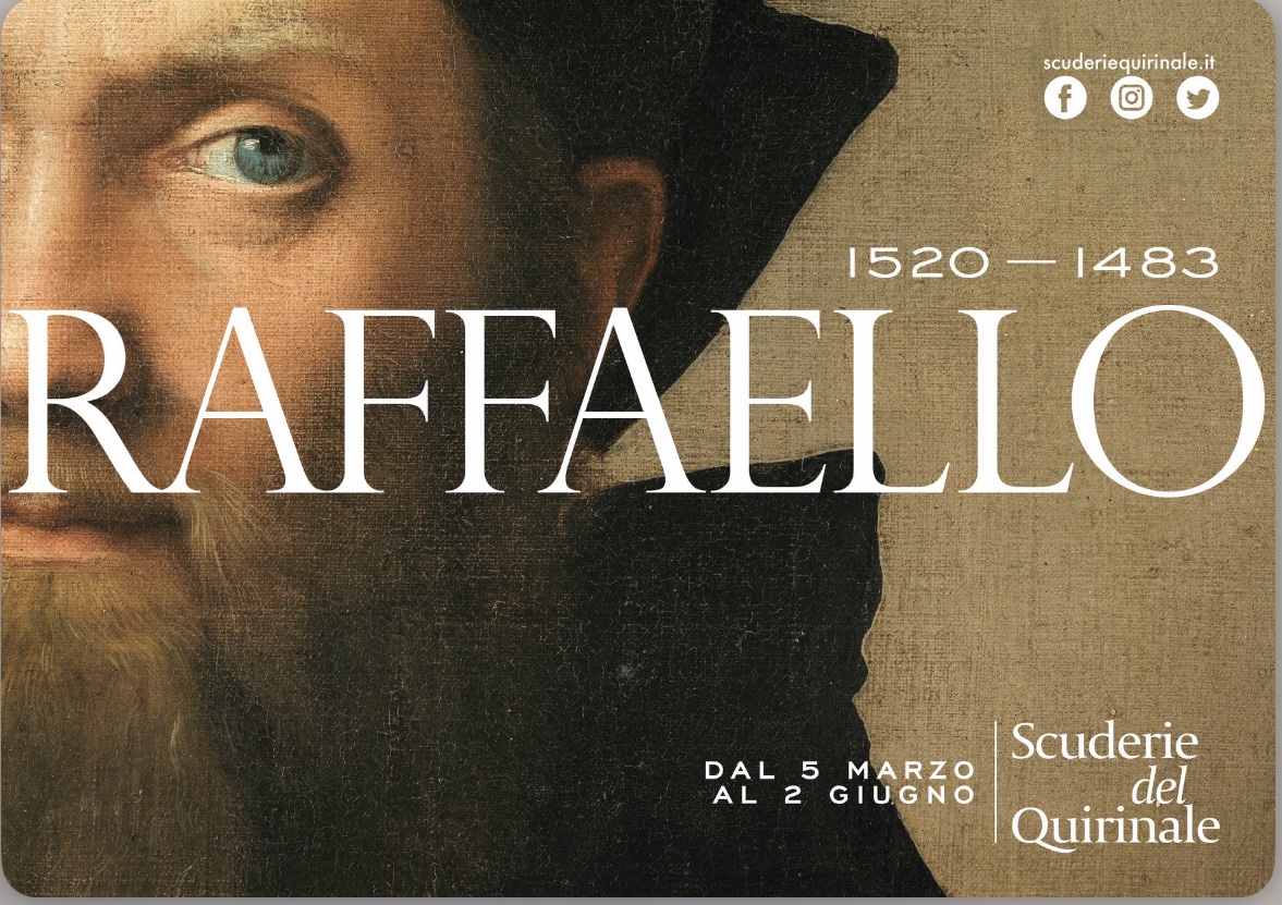 Locandina della mostra Raffaello alle Scuderie del Quirinale